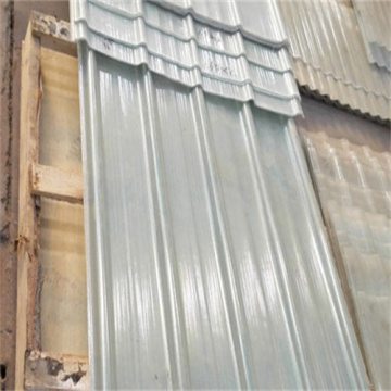 Bright glass fiber reinforced plastic daylighting board