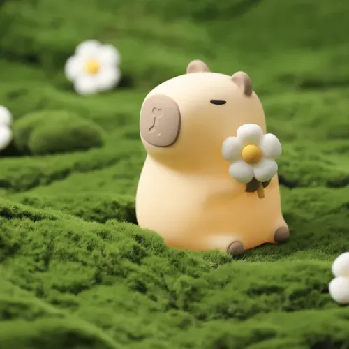 Капибара силиконовый ночной свет с зарядкой и затемнением