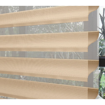 Dubbellagers tyg Sheer Roller Shangri-la Gardingardin