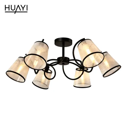 HUAYI Modern Design E14 Luxury Indoor Bedroom Hotel Living Room Ceiling Light