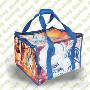 Promotional Cooler Bag, Made of 140gsm Recycle PP Woven Fabric