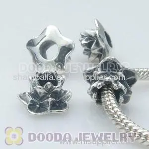 Wholesale Sterling Silver Chamilia Silver Lotus Charm Beads 