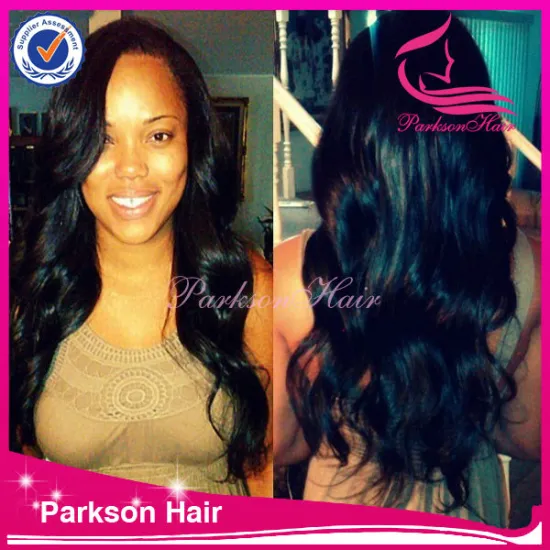Hollywood new hair brazilian super wave natural color baby hair high quality 130% density 8-26inch full lace wigs with bangs