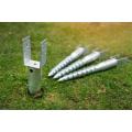 Galvanized U-Type Ground Screw Post Anchor For Fence