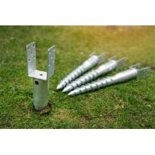 Galvanized Helical Ground Screw Pile Pole Anchors