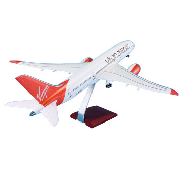 43cm 1/130 κλίμακα Virgin Atlantic Boeing B787-9 Μοντέλο αεροπλάνου: Κατασκευή ρητίνης με εργαλεία προσγείωσης και φώτα LED