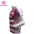 အမျိုးသားများအတွက်စိတ်ကြိုက် Sublimation Team Rugby Shirt