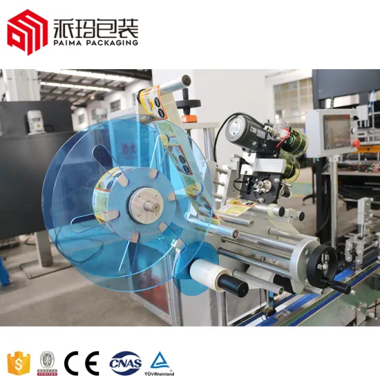 Automatic Labeling Sticking Machine for Factory Flat Surface Pouch and Bottle Labeling