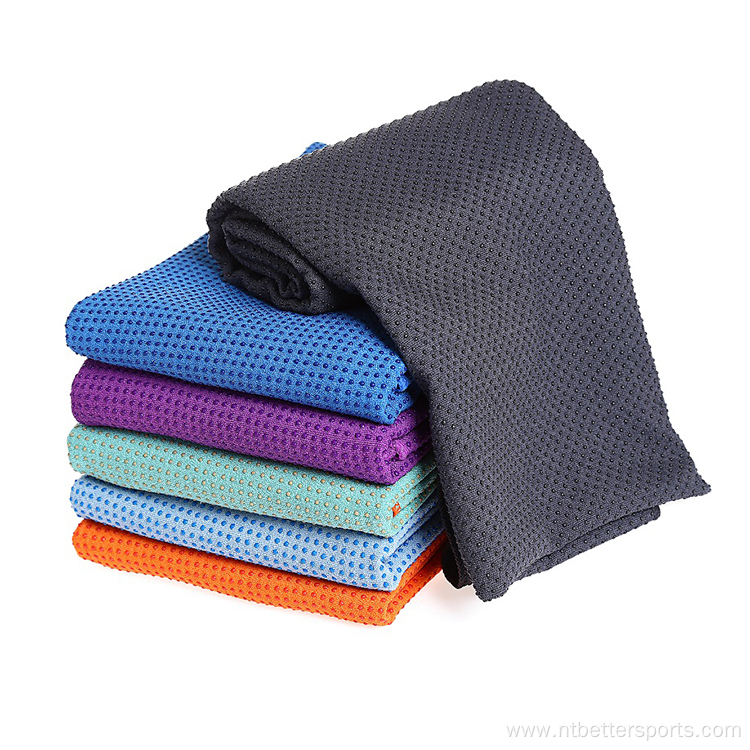 Wholesale Non-slip Microfiber Yoga Towel With PVC Dots