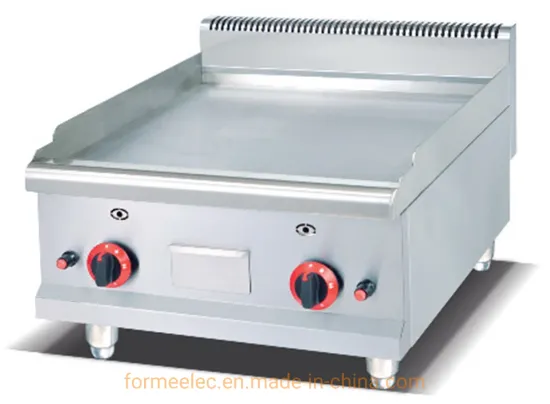 Countertop Gas Grill Kitchen Equipment Gas Griddles Flat Plate 2 Burners Heavy Duty Gas Griddle