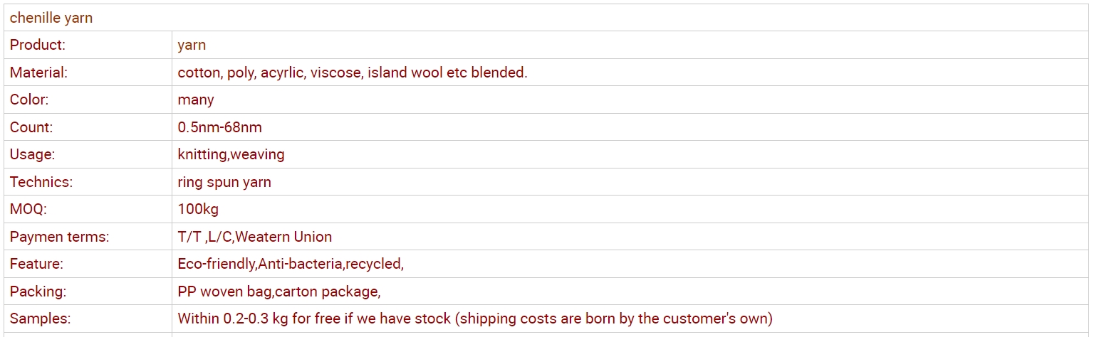 Chenille yarn