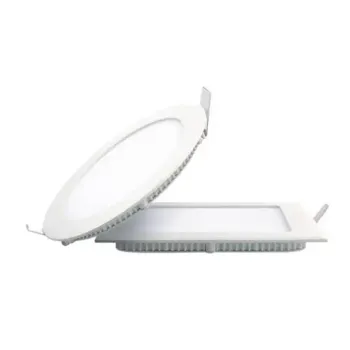 LED Panel Ceiling Lamp with A19 E27/B22 Bases - AC Powered Aluminum Body
