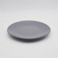 Set di pelo di glassa di glassa a forma di colore irregolare grigio/set da tavolo in ceramica