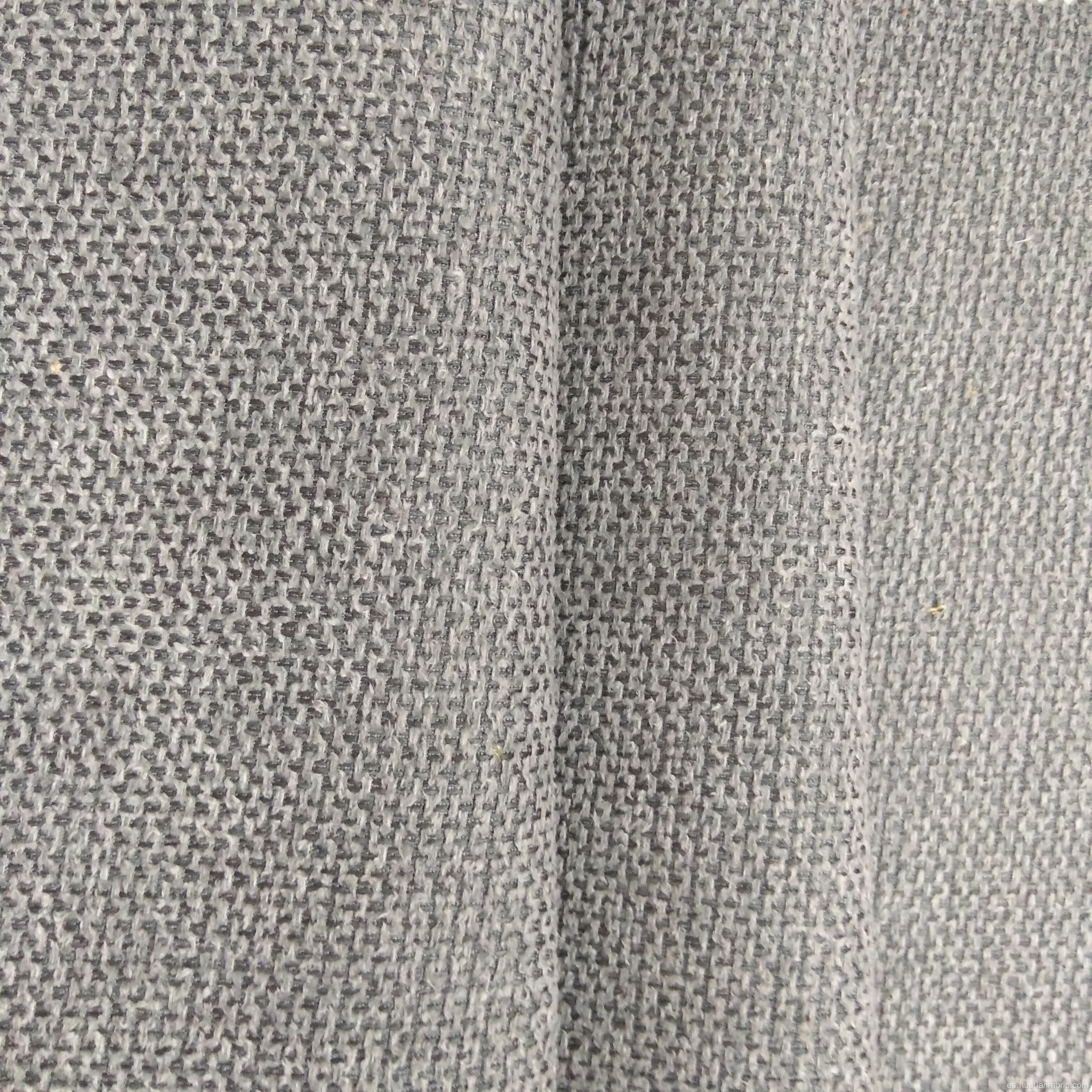 100% de lino de poliéster aspecto tapicería cortina sofá tela