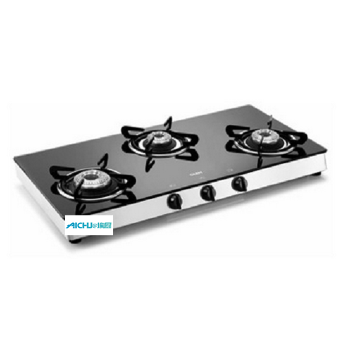 Table Glass Gas Stove 3 Burners