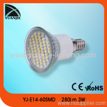 2013 Hotsales E14 60 Pcs 3528 Smd Led Lamp 