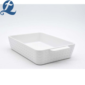 Factory production water ripple printed handle baking tray