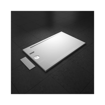 Custom Shower Tray for Wet Rooms - Anti-Slip Stone Base Pan for Narrow Rectangular Areas