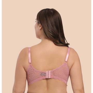 Op voorraad plus size cup-bh met kantvorm