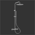 SUS304 Non thermostatic Round Shower Column