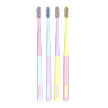 Professional Manufacture Cheap PP Handle Adult Macaron Couple Toothbrush
