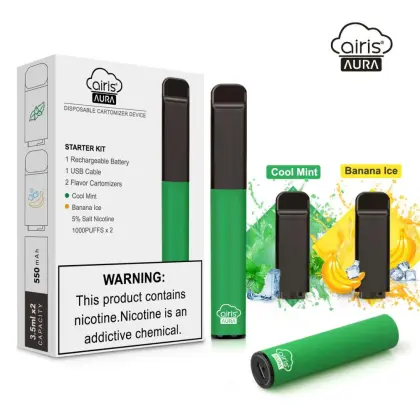 Airis Aura Kit with Chargeable Battery Disposable Vape