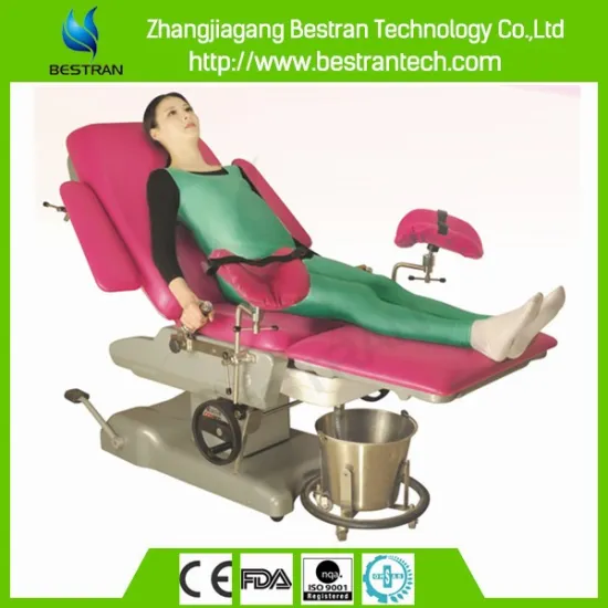 BT-OE005 Cheapest manual hydraulic theatre obstetric beds