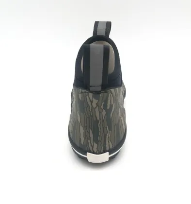 ATM Old School Camo Pattern Neoprene Rubber boots Deck Boots for Rainy Day
