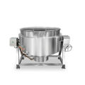 Tiltable Gas Jacket Industrial Cooking Pot with Mixer