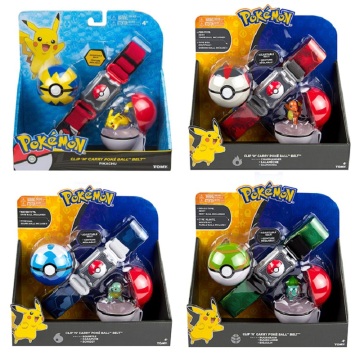 TOMY Pokemon Genuine Elf Ball Belt Pikachu Pokeball Pocket Monster Variant ModelToy Set cosplay Action Figure Model Kids Toy