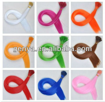 Multi colorful feather hair extension long thin hair feather extension