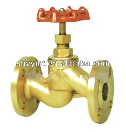Flange Straight-through Copper Globe valve