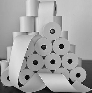 3 1/8'' X 120' Thermal Cash Register Receipt POS Paper Roll (SP55S)