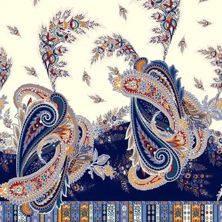 100% Polyester Digital Printed Thicker Chiffon Fabric