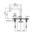 Seawind Deck Mount 3-Hole Basin Mixer