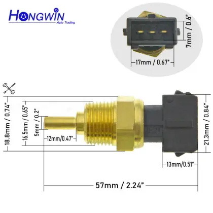 COOLANT Water Temperature Sensor for DFM Dongfeng DFSK Junfeng CV03 K61 Mini Van 4A13 4A15 Compatible with Chery