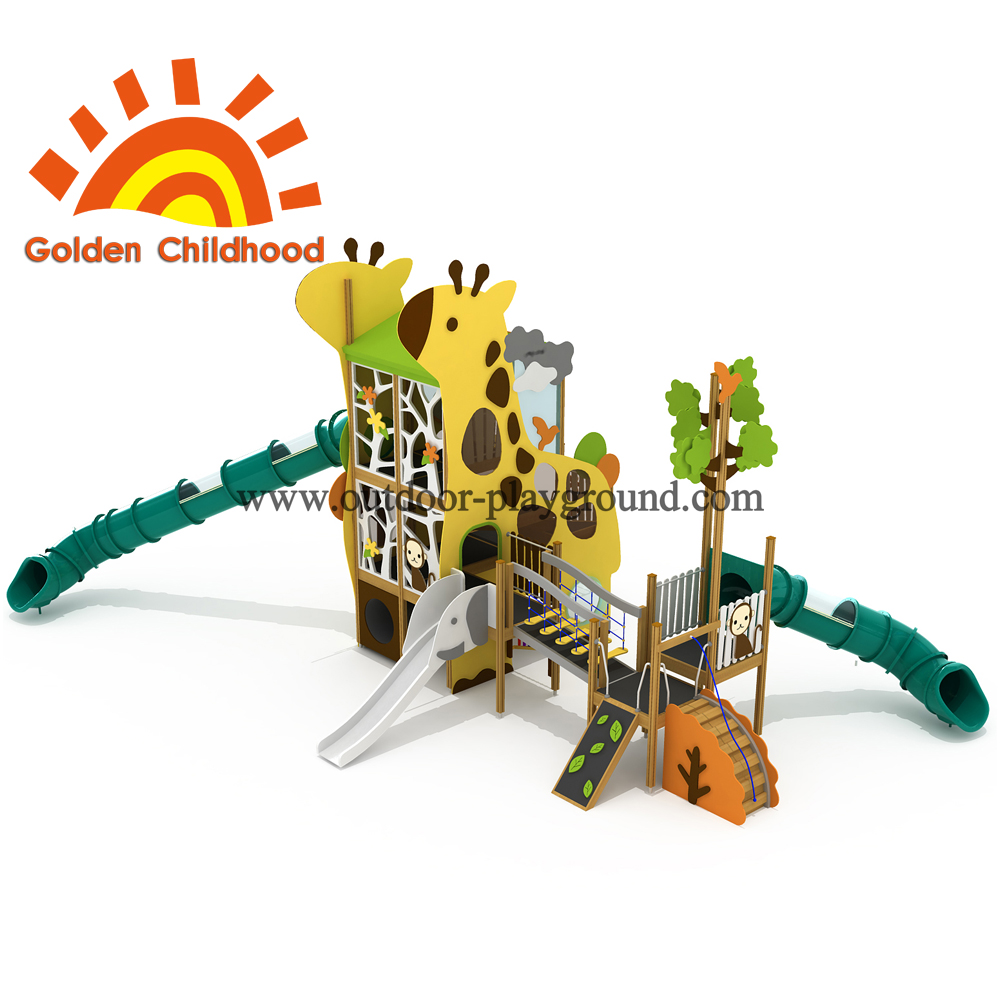 Giraffe Zoo Outdoor Playground Equipment For Sale