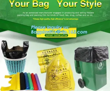 REFUSE SACKS, BIN LINERS, WASTE BAGS, COLLECTION BAGS, DONATION COLLECTION SACKS, RUBBISH BAG, GARBAGE BAGS