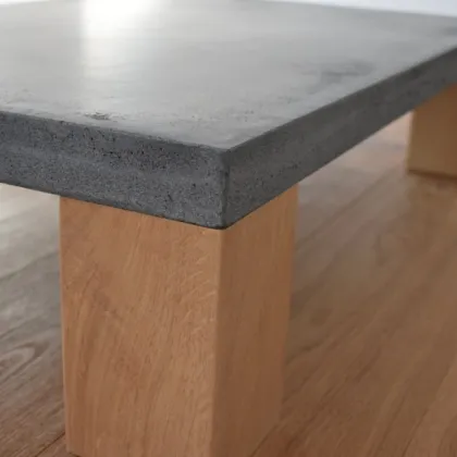 Home Nature Style Rectangular Concrete Tea Table