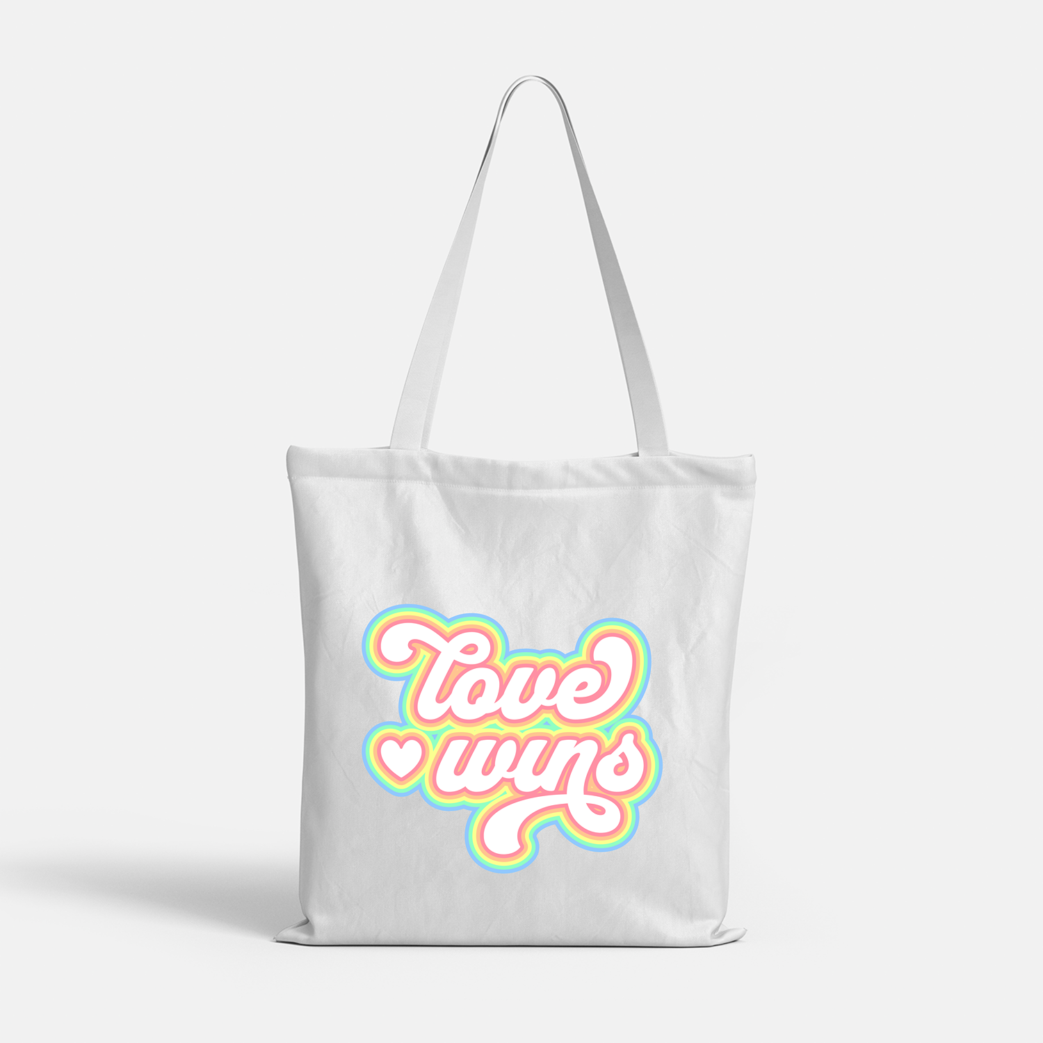 Rainbow Love Win Pride Day Celebration Tote Bag