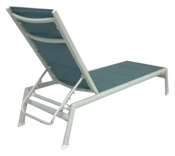 Aluminum Sling Chaise Lounge for Hotel Outdoor Settings