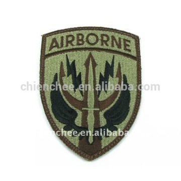 Embroidered Patches - Adhesive AIRBORNE Green Badge for Army/Air Force/Sea Force (Patch/Emblem/Badge/Label/Crest/Insignia)