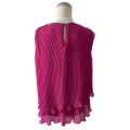 Madame Double Hem Embellished Pink Top