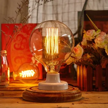 G80 E26 Clear Incandescent Carbon Filament Vintage Wall Lamp Bulb