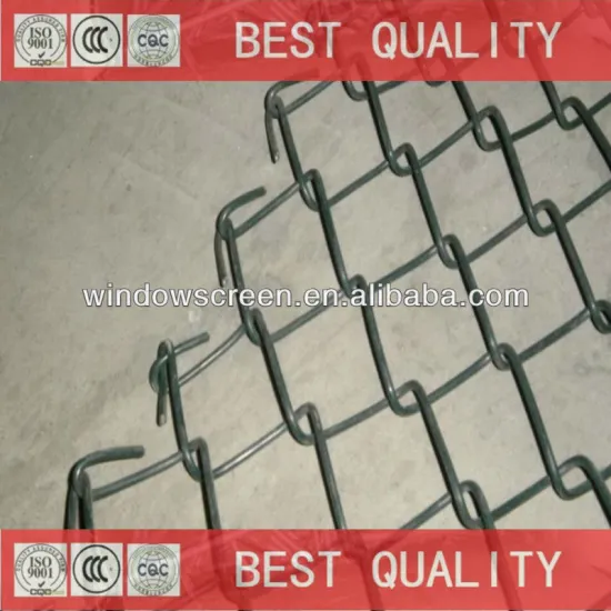 Vinyl coated chainlink fence mesh