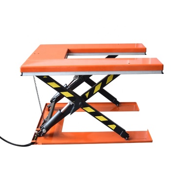 Electric Hydraulic U Shape Pallet Scissor Lift Table