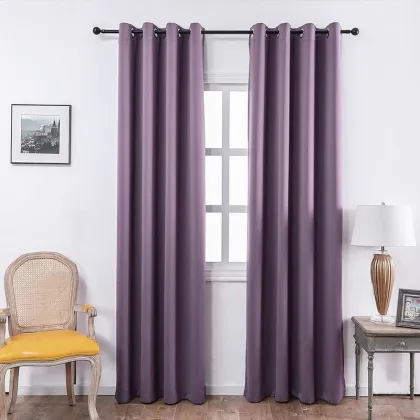 Solid Color Hotel Blackout Curtains