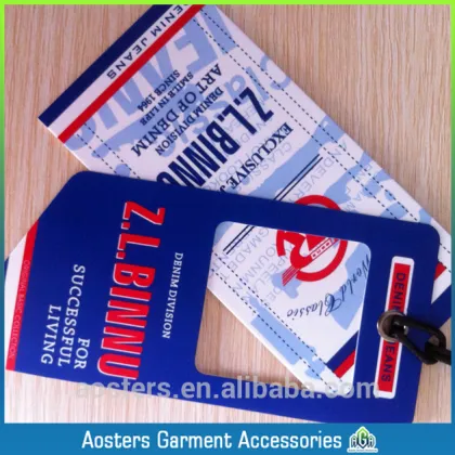 wholesale price jeans tag Hollow out UV hang tag