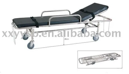 short Stainless Steel Trolley Stretcher