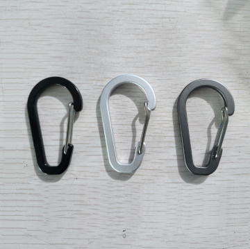 Square Bottom Aluminum Alloy Flat Pear Bulb Shaped Carabiner for Outdoor Gear